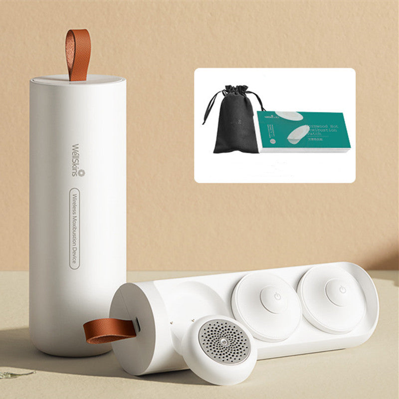 Portable Moxibustion Kit, with Intelligent Temperature Control, Far Infrared Heating, Safe and Smoke-free, for Neck, Back, Waist & More