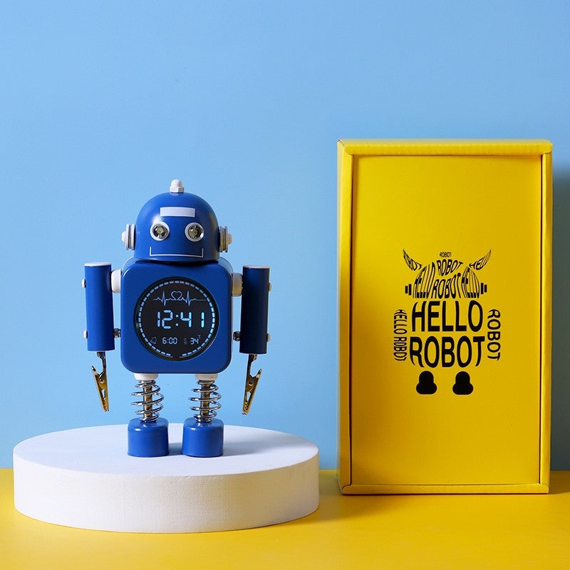 Robot Alarm Clock, Easy-to-Read Digital Display, Pleasant Sounds & Temperature