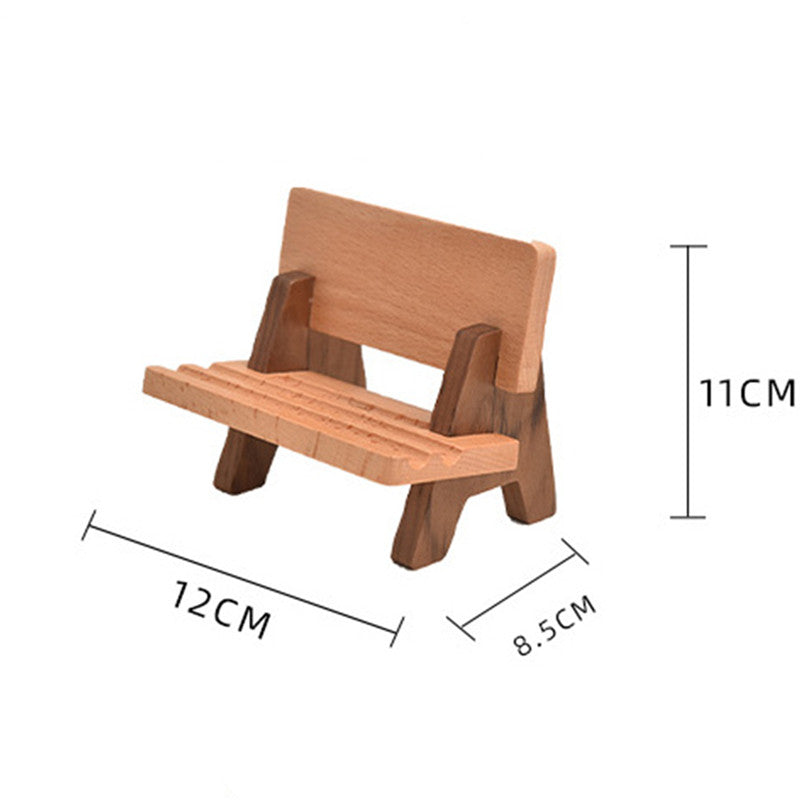 Solid Wood Adjustable And Rechargeable Tablet/Phone Holder