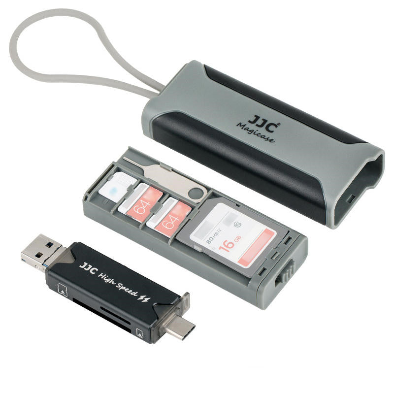 Multifunctional Memory Card Box Card Reader 2-In-1