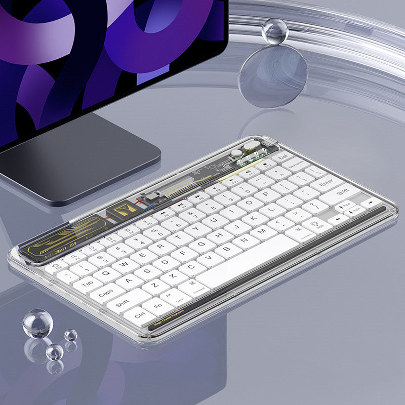 Transparent Wireless Bluetooth Keyboard