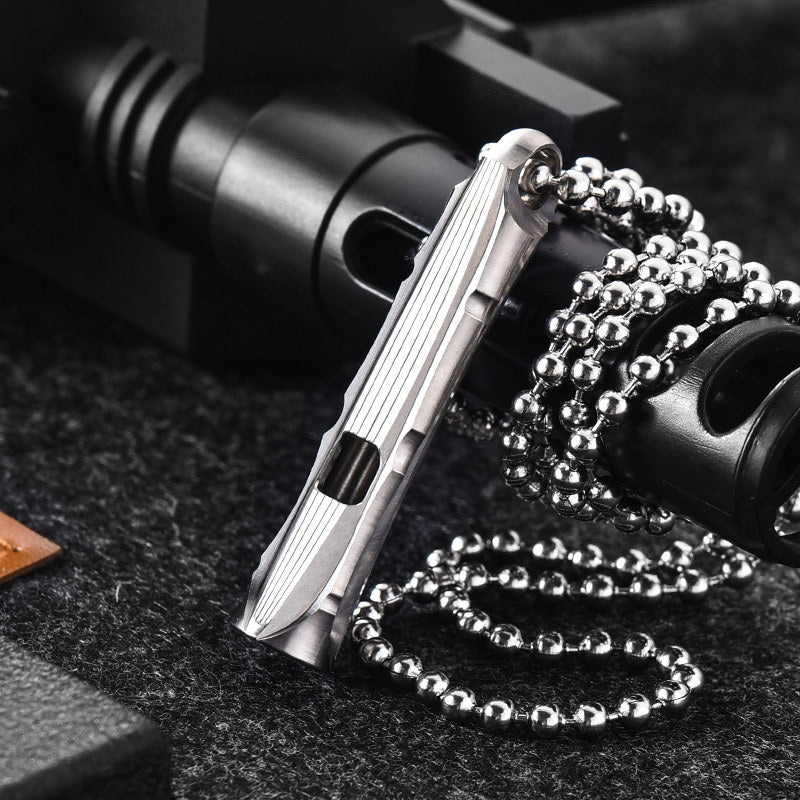 Titanium Alloy Waterproof Outdoor Survival Whistle