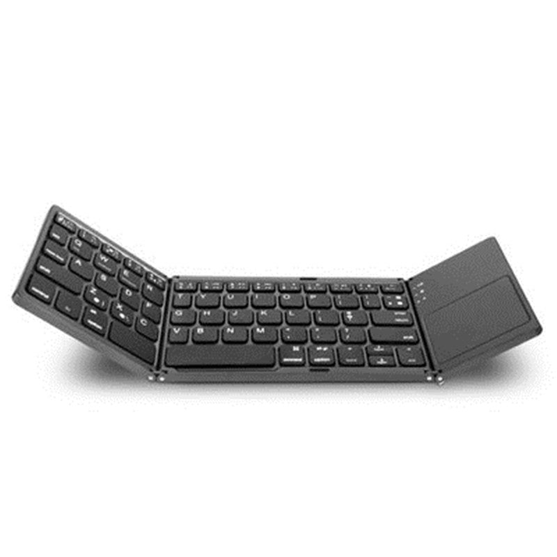 Pocket-Sized Tri-Folded Rechargeable Bluetooth3.0 Keyboard with Sensitive Touchpad Mouse, for Tablets, Smartphones, Laptops, PC and More