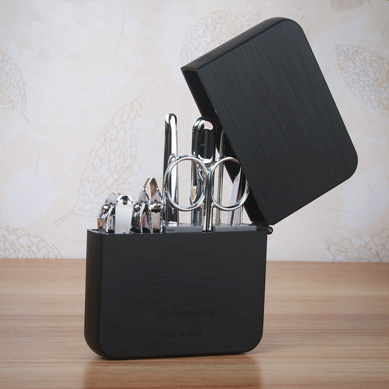 7-Piece Manicure Kit, with 2 Nail Clippers, Beauty Scissors, Nail File, Ear Pick, for Fingernails & Toenails