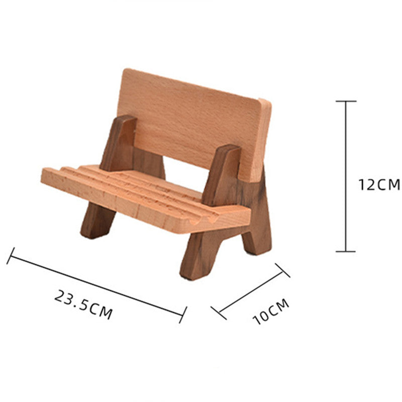 Solid Wood Adjustable And Rechargeable Tablet/Phone Holder