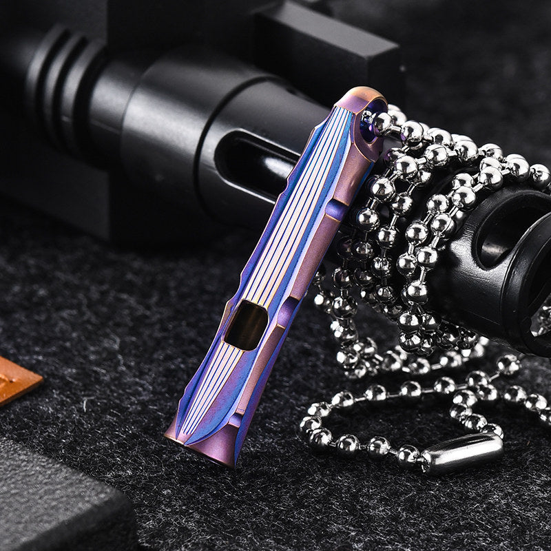 Titanium Alloy Waterproof Outdoor Survival Whistle