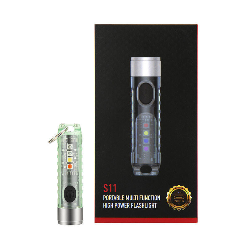 Mini Portable Rechargeable LED Flashlight with Long Battery Life, Powerful LEDs, for Camping, Outdoor, Emergency