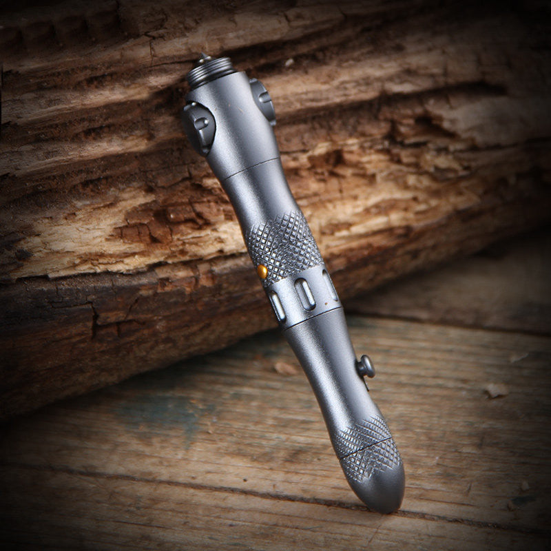 Multi-function EDC Pen, with Window Breaker, Light & Spinner