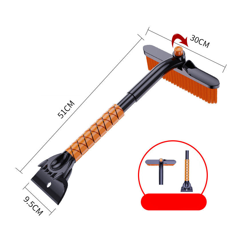 Retractable Snow Scraper And De-Icing Tool For Car