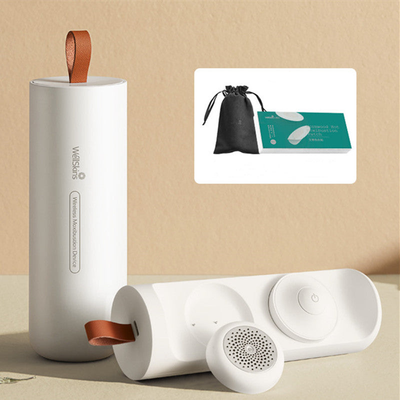 Portable Moxibustion Kit, with Intelligent Temperature Control, Far Infrared Heating, Safe and Smoke-free, for Neck, Back, Waist & More