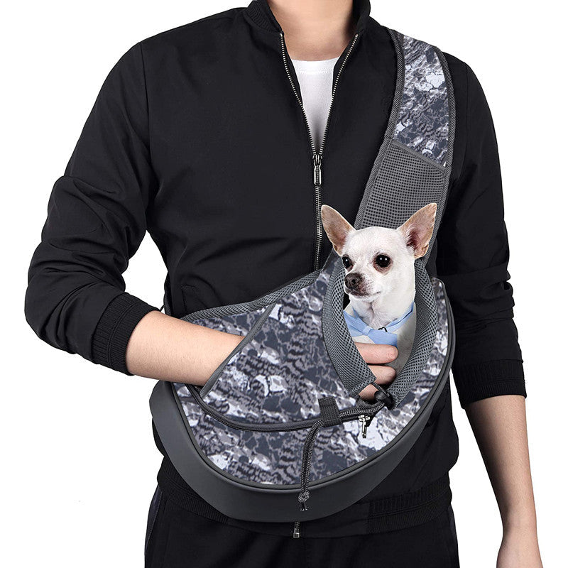 Pet Dog Carrier Sling Bag with Adjustable Strap & Phone Pocket, for Dogs & Cats