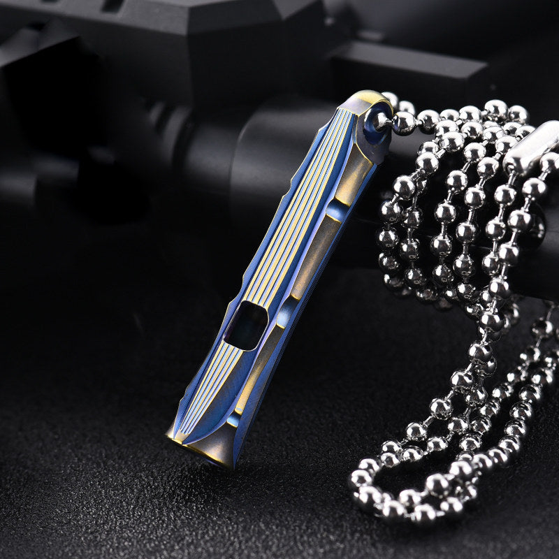 Titanium Alloy Waterproof Outdoor Survival Whistle