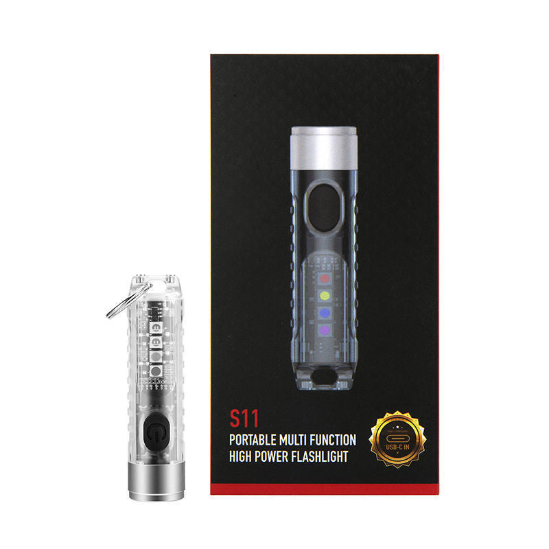 Mini Portable Rechargeable LED Flashlight with Long Battery Life, Powerful LEDs, for Camping, Outdoor, Emergency
