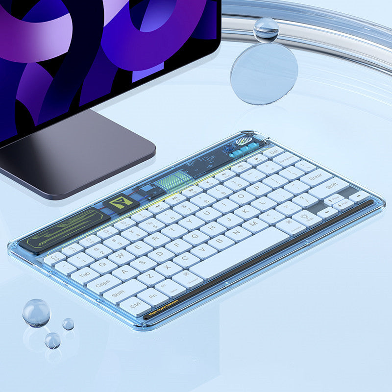 Transparent Wireless Bluetooth Keyboard