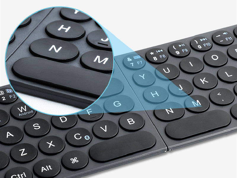 Portable Foldable Keyboard, with Ultra-slim & Lightweight Design, for Travel, Home, Office & More