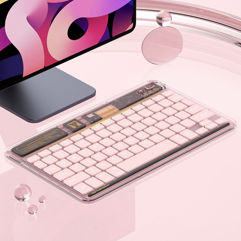 Transparent Wireless Bluetooth Keyboard