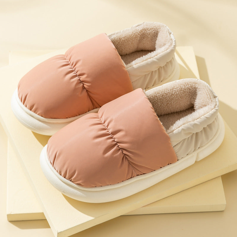Non-Slip Waterproof Cotton Slippers