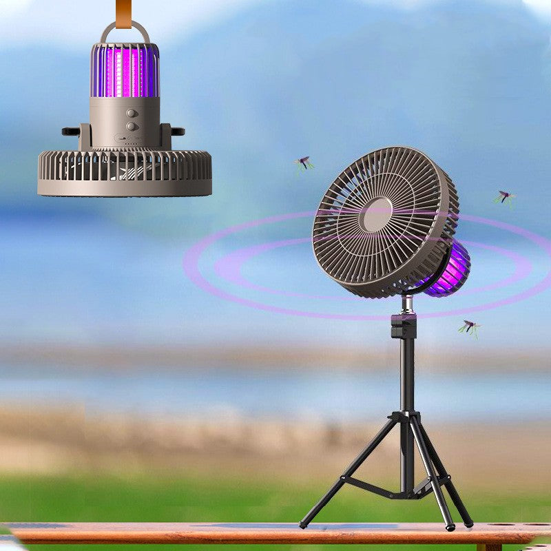 Outdoor 4-In-1 Mosquito Repellent Power Bank Night Light Fan