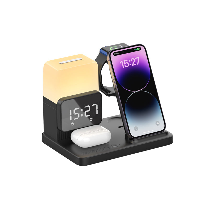 Multi-Functional Night Light Clock Wireless Charger
