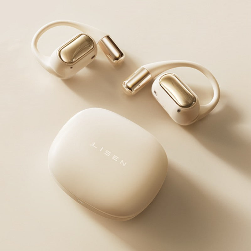 Wireless Noise-Canceling Bluetooth Earbuds With Ear Hooks