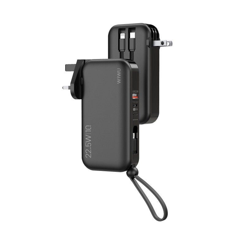 10000mAh Built-In Cable Travel Power Bank