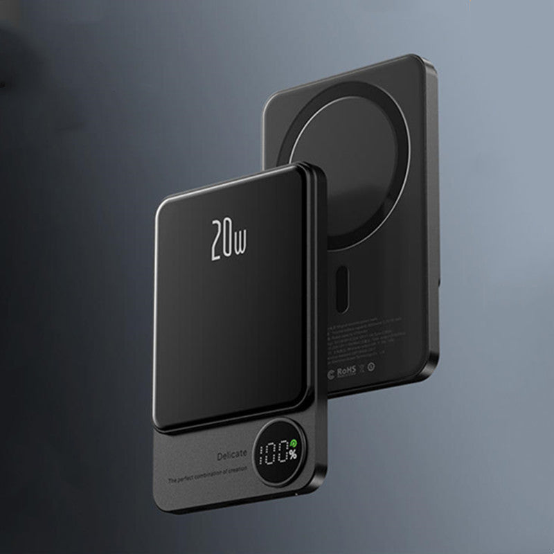 10000mAh Mini Portable LED Digital Display Magnetic fast-Charging Power Bank