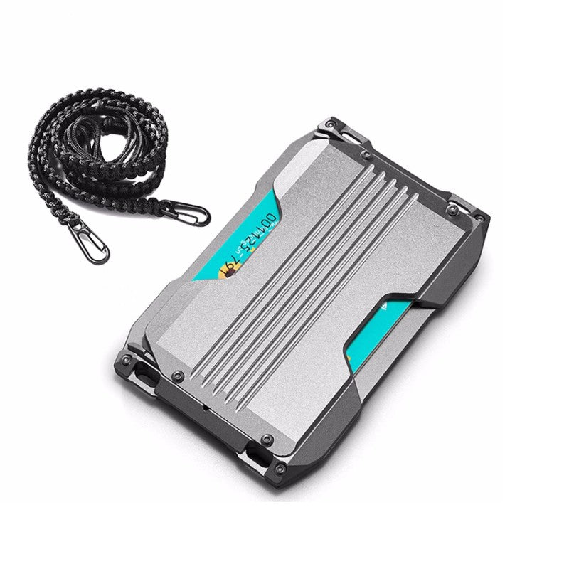 Ultra-Thin Metal Wallet For Work IDs And Cards