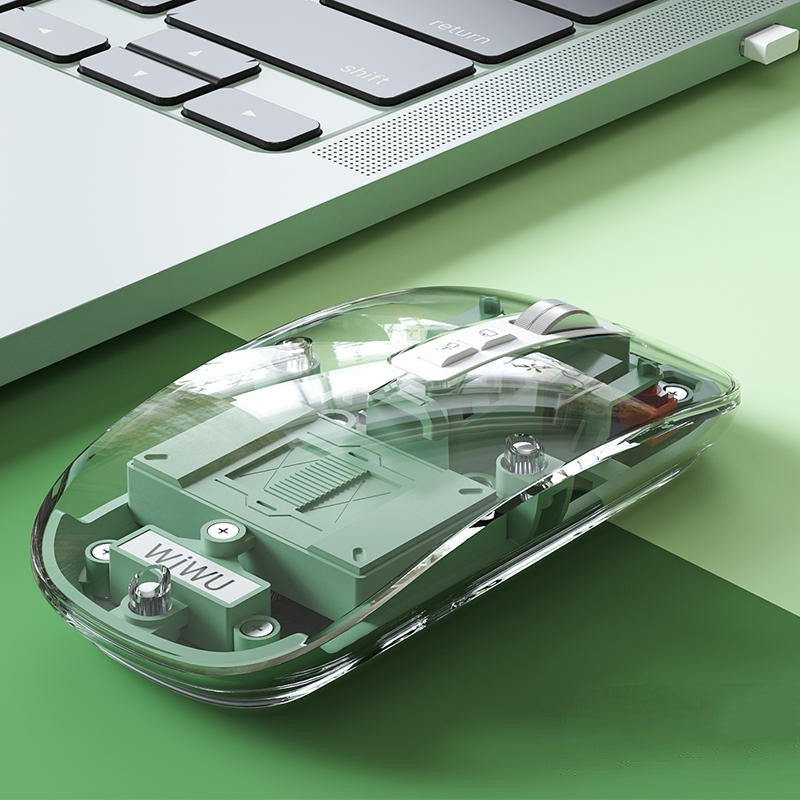 Transparent Wireless Silent Bluetooth Mouse
