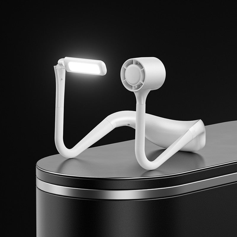 2-In-1 LED Usb Hanging Neck Light & Fan