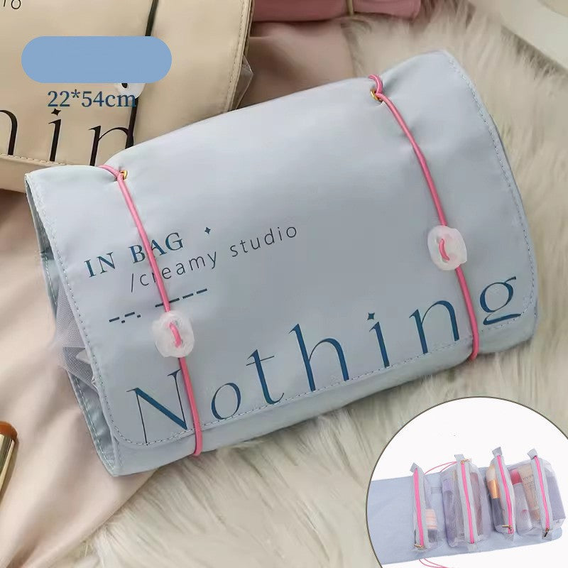 Portable Large Capacity Foldable and Detachable Travel Cosmetic Bag