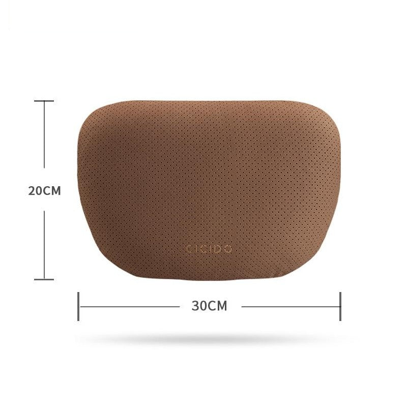 Suede Car Neck Pillow And Lumbar Support