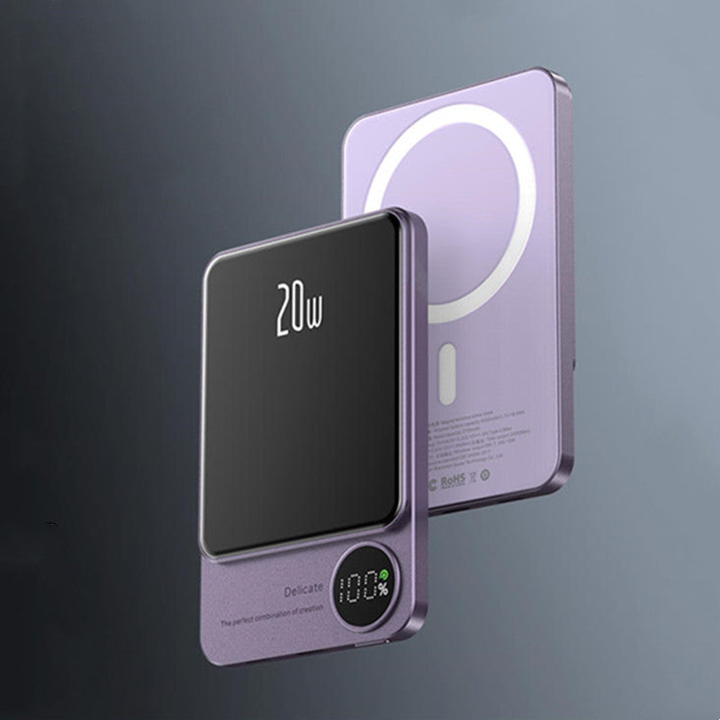10000mAh Mini Portable LED Digital Display Magnetic fast-Charging Power Bank