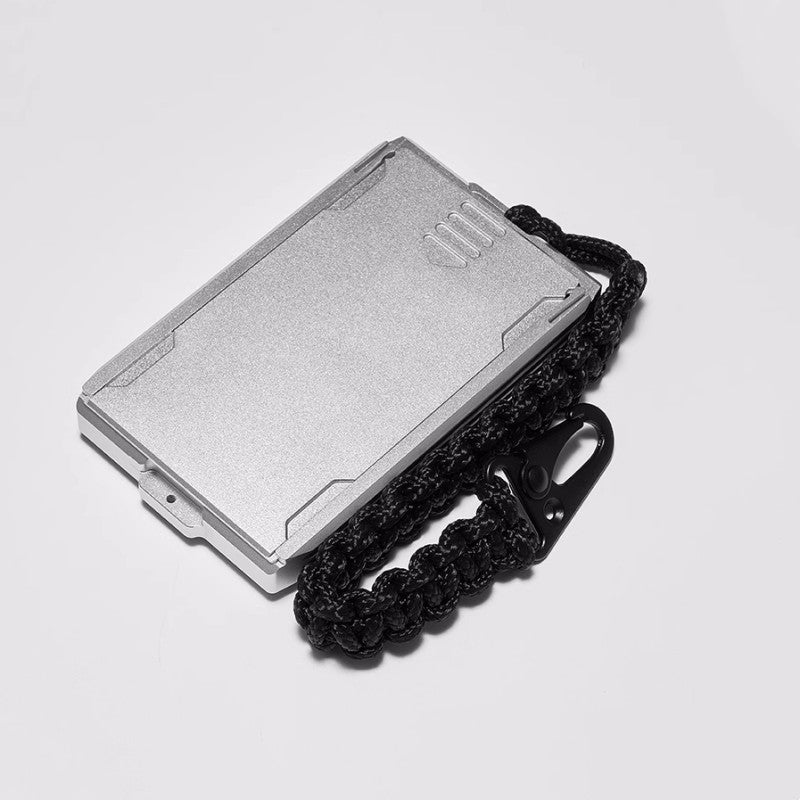 Ultra-Thin Metal Wallet For Work IDs And Cards