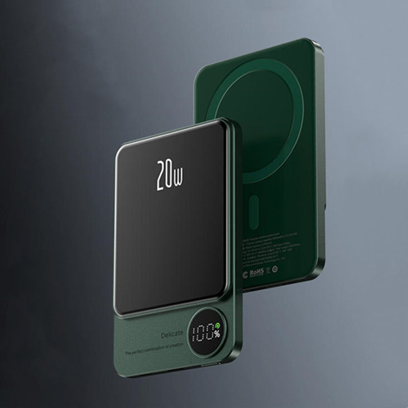 10000mAh Mini Portable LED Digital Display Magnetic fast-Charging Power Bank
