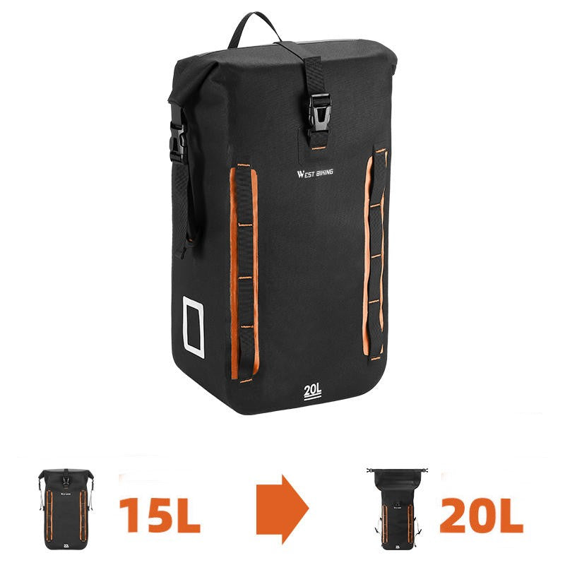 Waterproof Expandable Pannier Bag For Bicycle Rear Seat