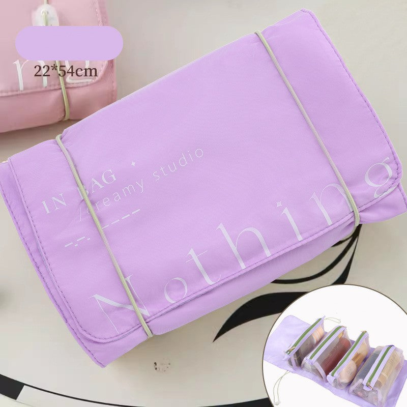 Portable Large Capacity Foldable and Detachable Travel Cosmetic Bag