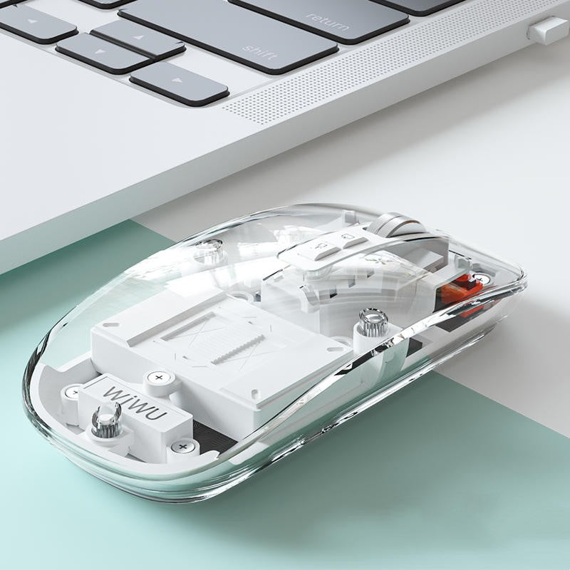 Transparent Wireless Silent Bluetooth Mouse