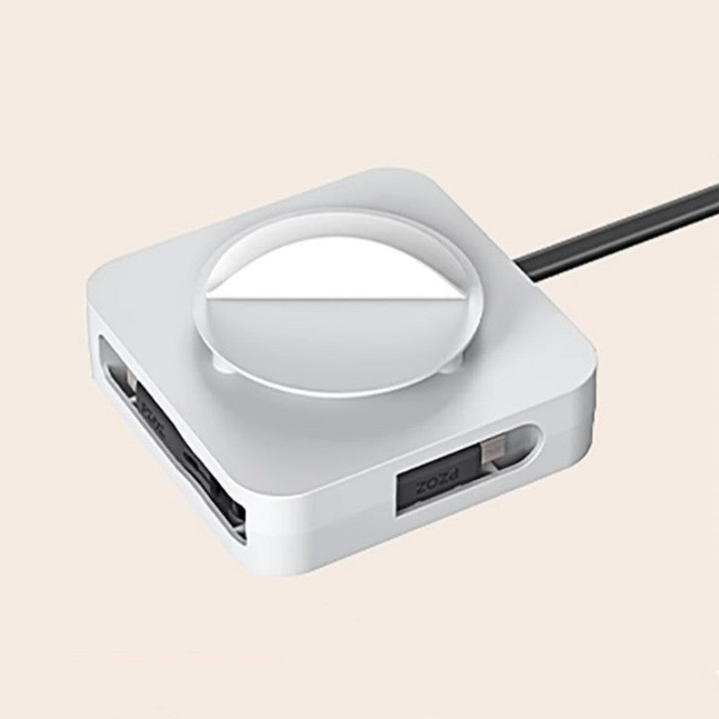 Three-In-One Desktop Rotatable Extendable Data Cable