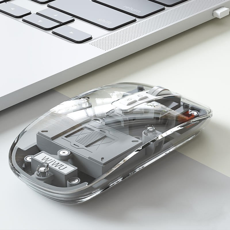 Transparent Wireless Silent Bluetooth Mouse