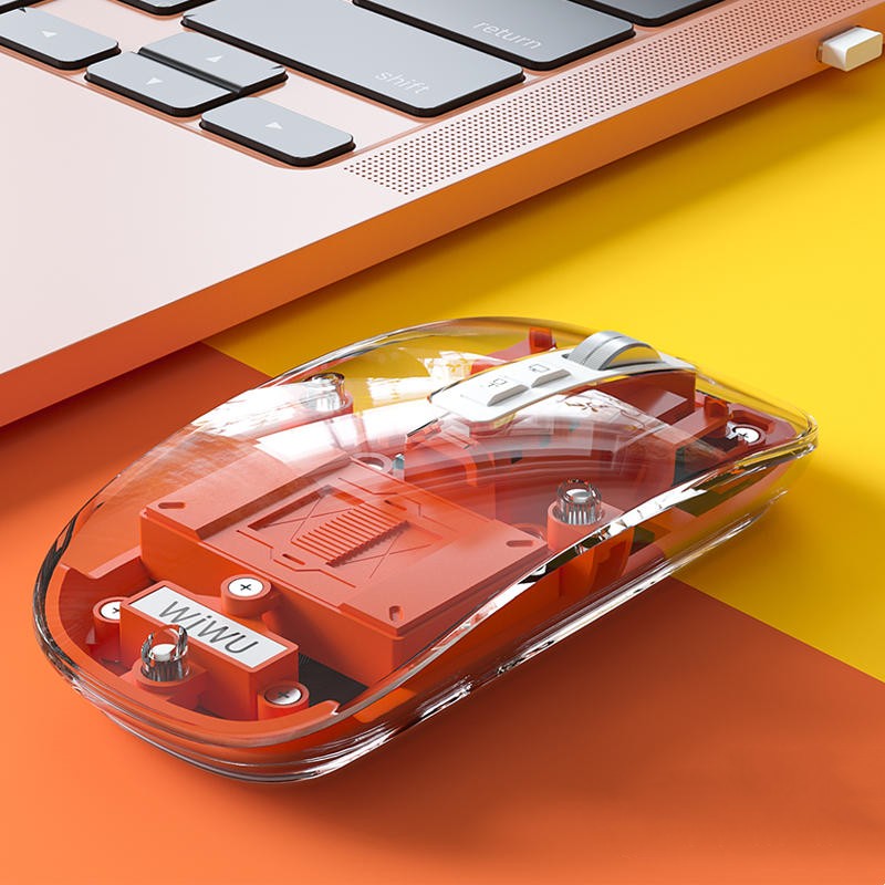 Transparent Wireless Silent Bluetooth Mouse