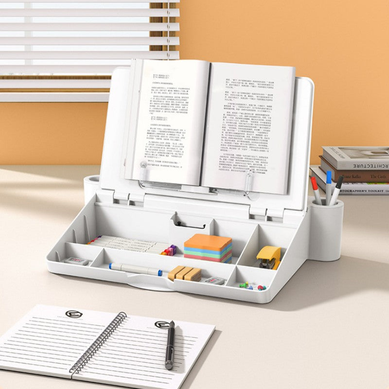 Three-In-One Reading Stand, Whiteboard, And Storage Box Desktop Holder