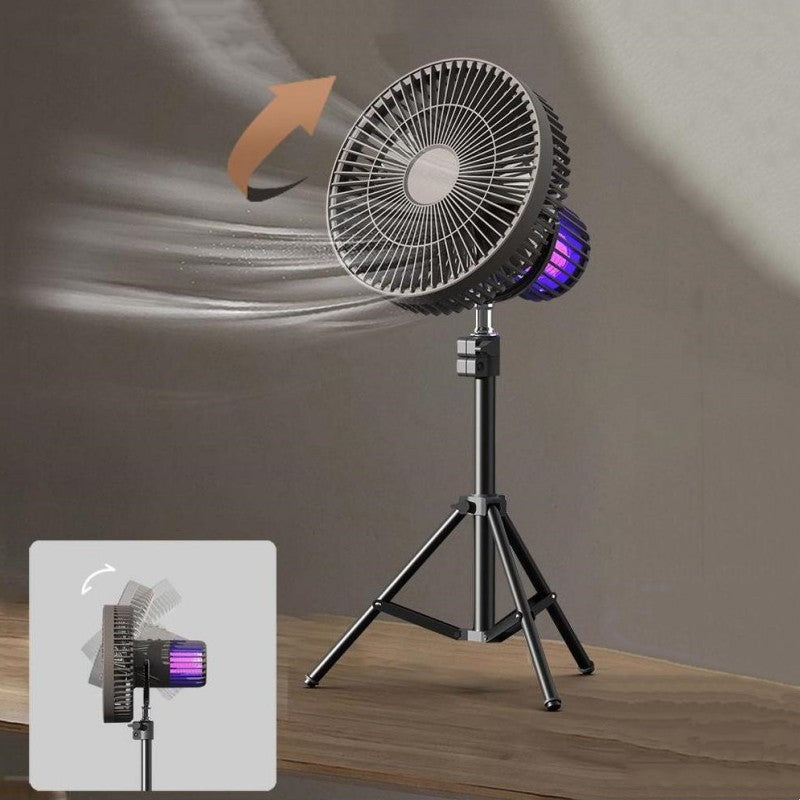 Outdoor 4-In-1 Mosquito Repellent Power Bank Night Light Fan