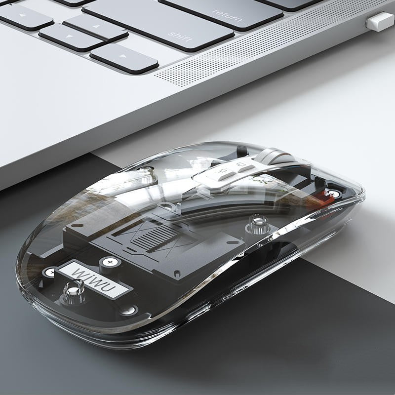 Transparent Wireless Silent Bluetooth Mouse
