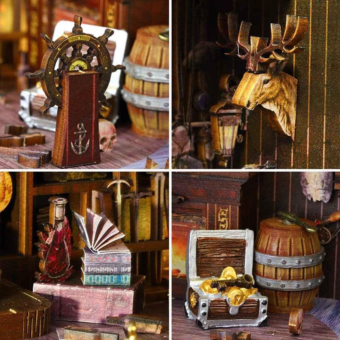 Pirate Captain's Aden Ship DIY Book Nook Kit