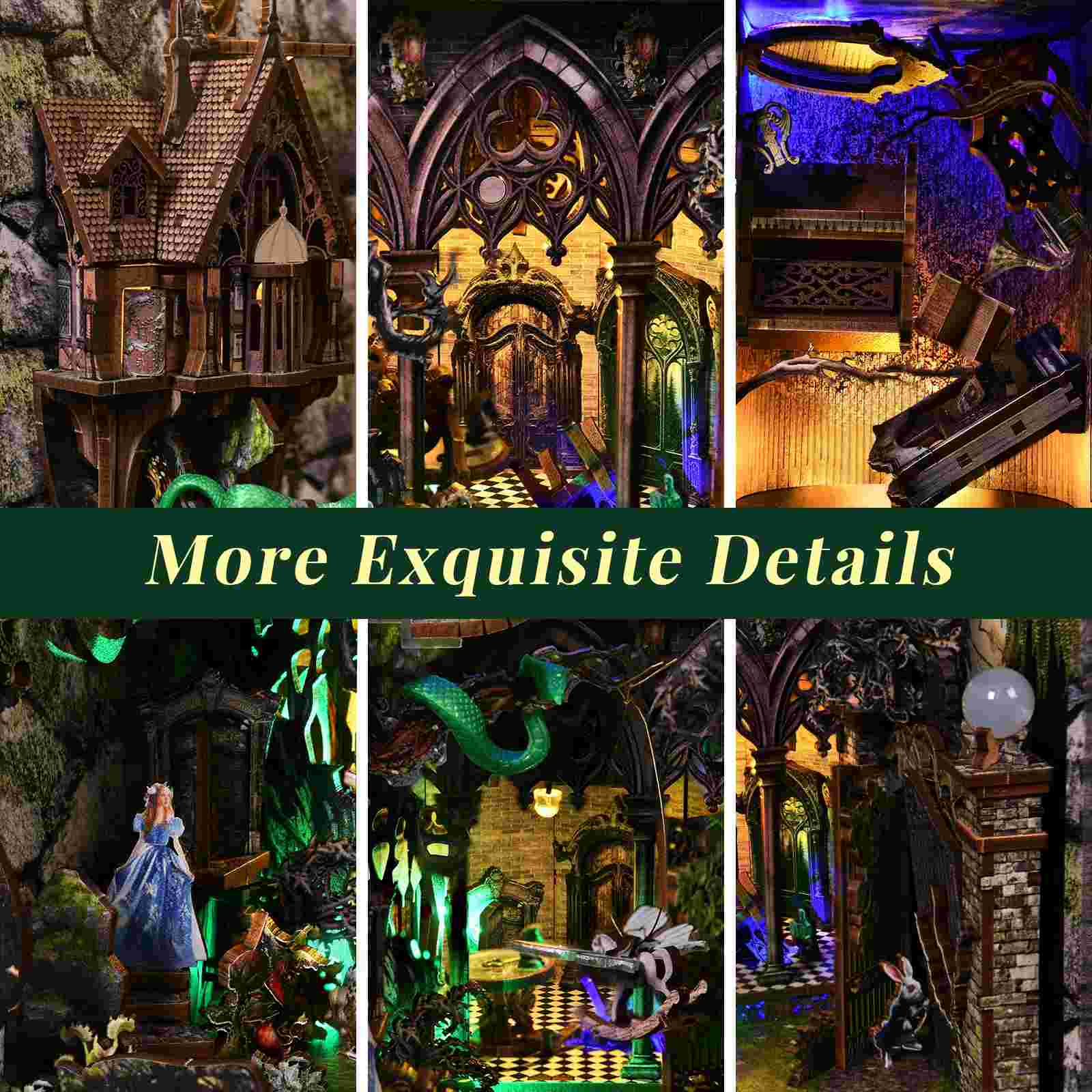 Down The Rabbit Hole DIY Book Nook Kit | Alice's Adventures in Wonderland