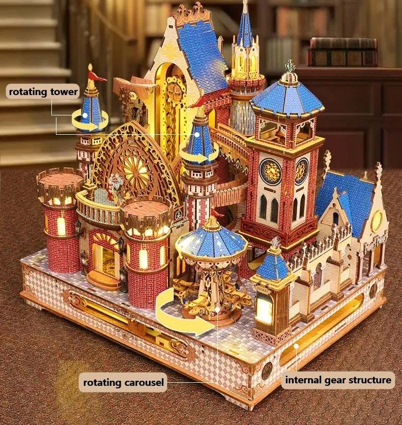Annecy Castle 3D Wooden Mechanical Puzzle