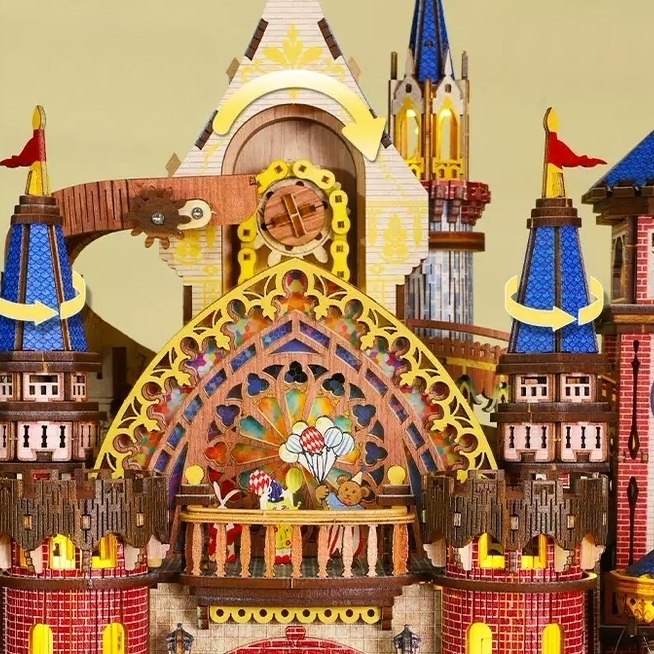 Annecy Castle 3D Wooden Mechanical Puzzle