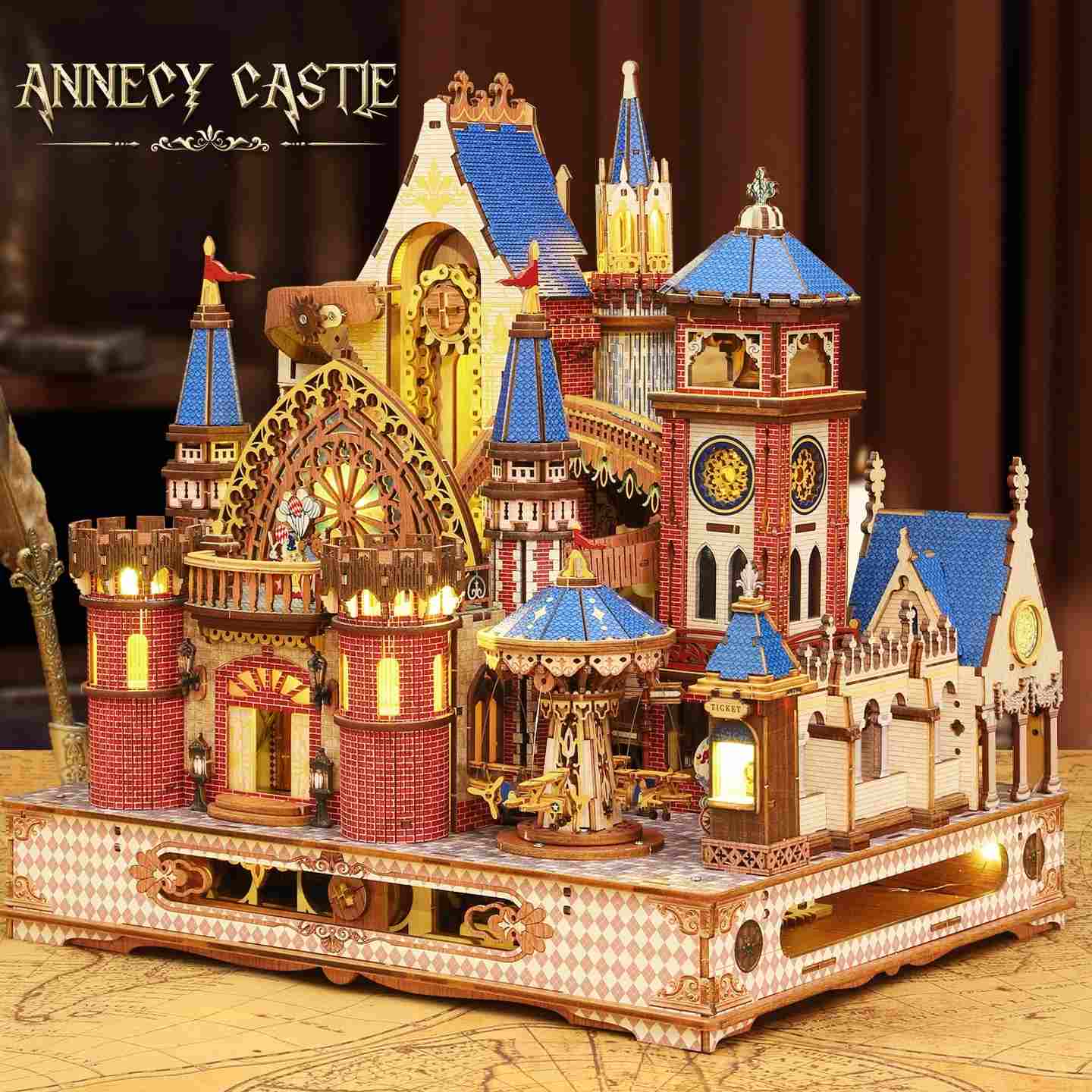 Annecy Castle 3D Wooden Mechanical Puzzle