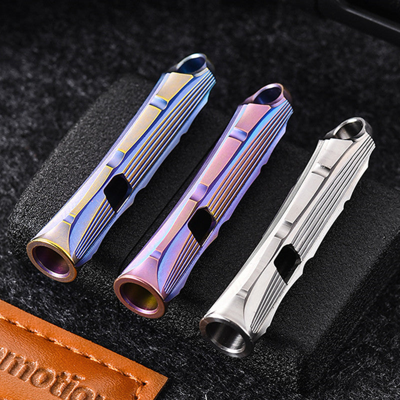 Titanium Alloy Waterproof Outdoor Survival Whistle