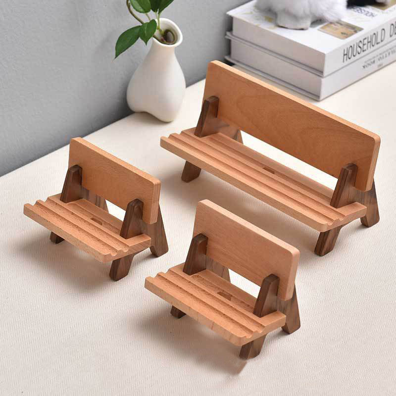 Solid Wood Adjustable And Rechargeable Tablet/Phone Holder